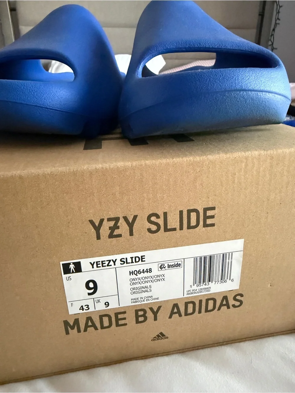 Yeezy Slide Sandals in Royal Blue